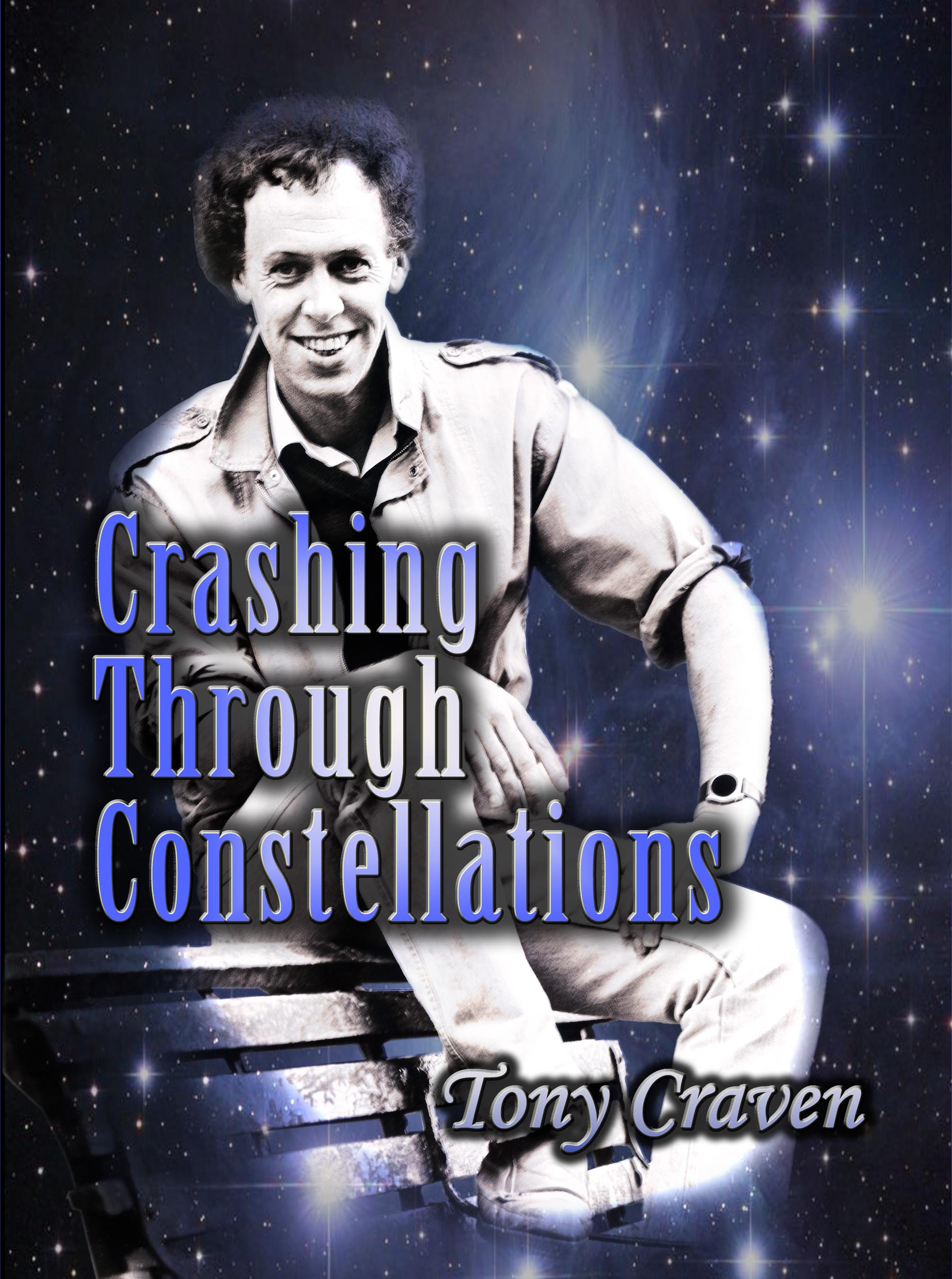 Book Cover Crashing Through Constellations
